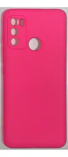 Estuche Silicon Case Motorola G60s Fucsia