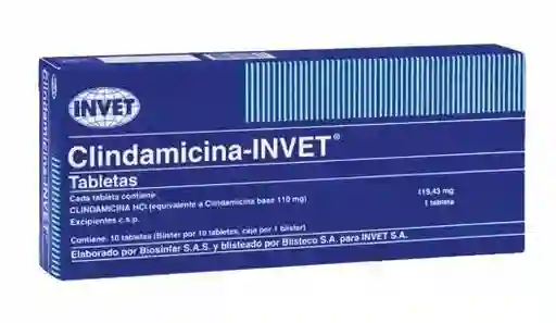 Clindamicina Invet X Tableta