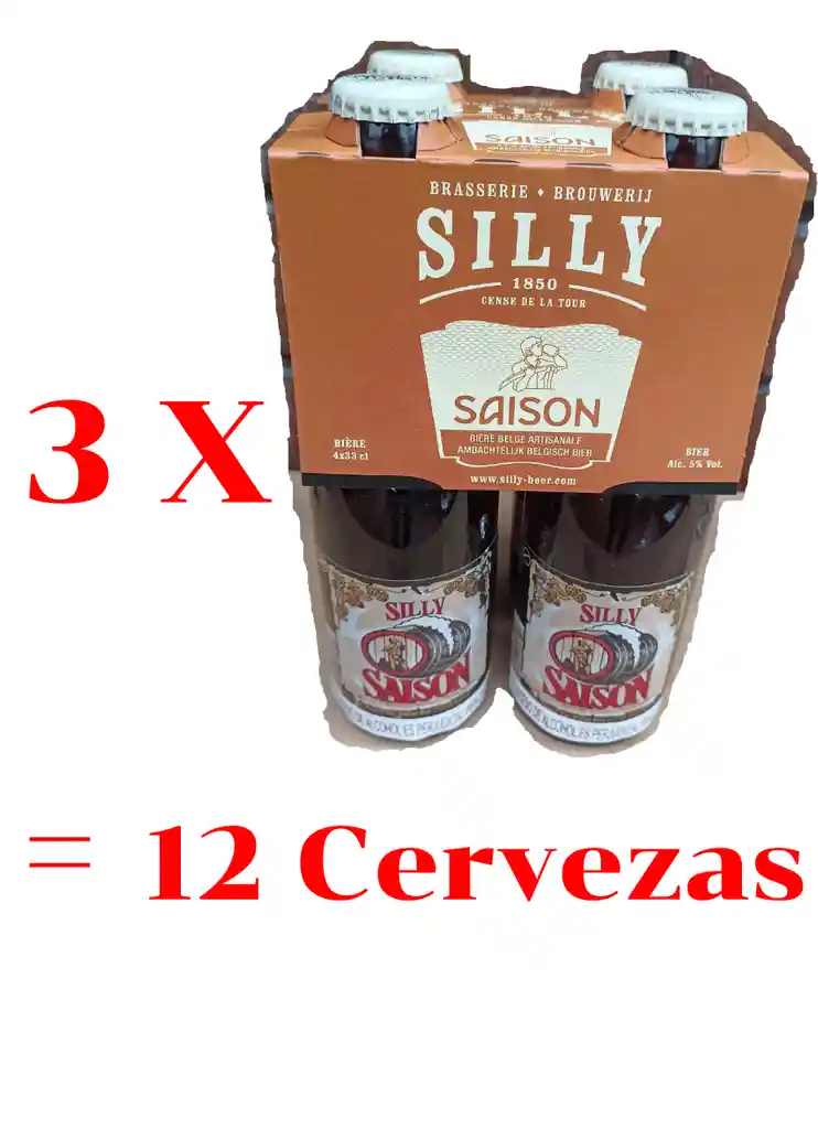 3 X 4 Pack Silly Saison = 12 Cervezas