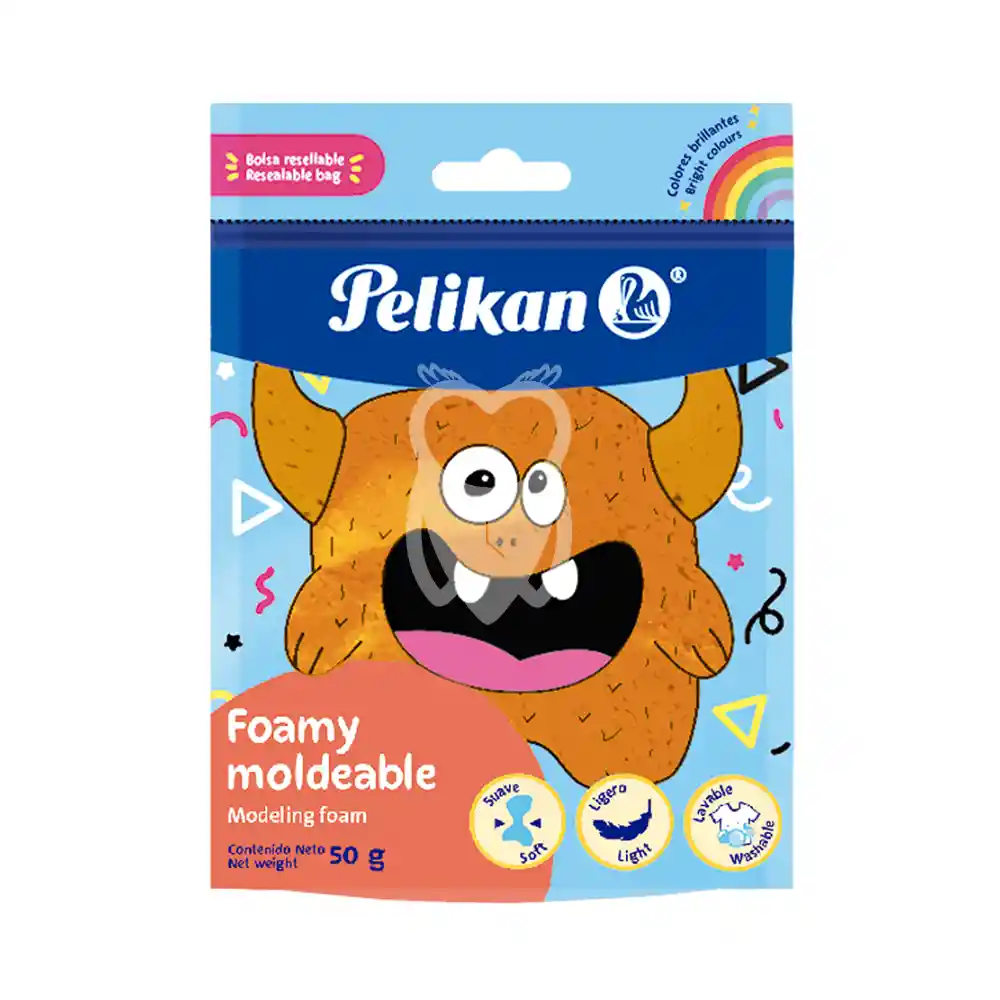 Foamy Moldeable 50 G Naranja Pelikan