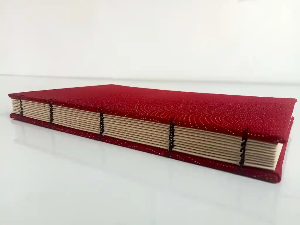 Cuaderno Copto Guinda Grande