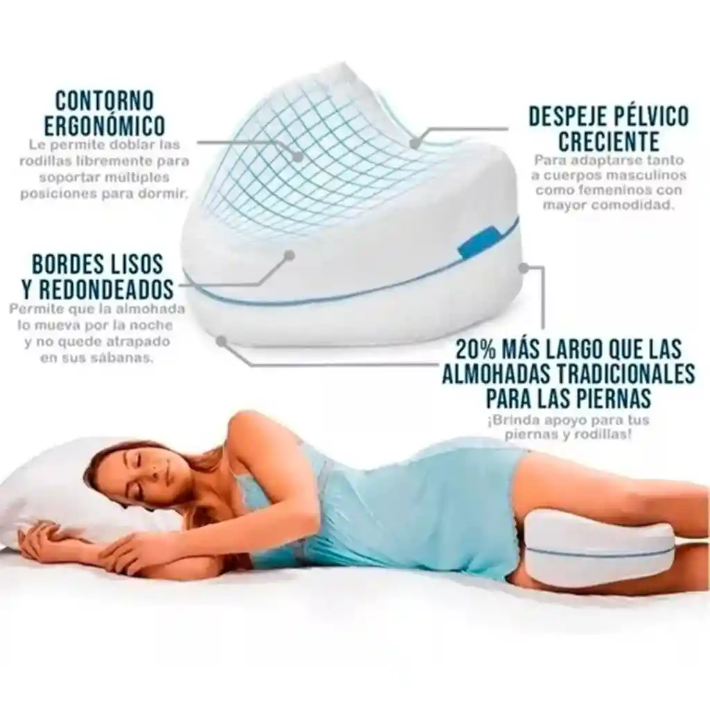 Cojín Almohada Ergonómica En Forma De Corazón Para Piernas Y Rodillas