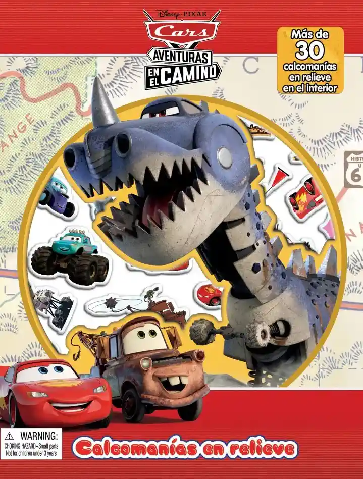 Calcomanias En Relieve - Cars Aventuras