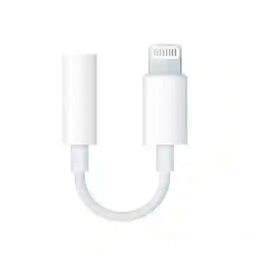 Adaptador Auriculares Para Iphone Lighting A 3.5mm Color Blanco