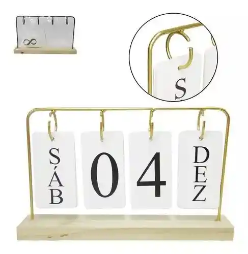 Calendario De Escritorio Con Luces Led