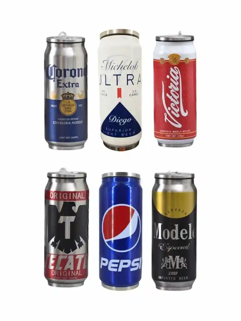 Termos En Forma De Lata Estilos Variados
