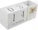 Calendario De Madera Con Portalapicero