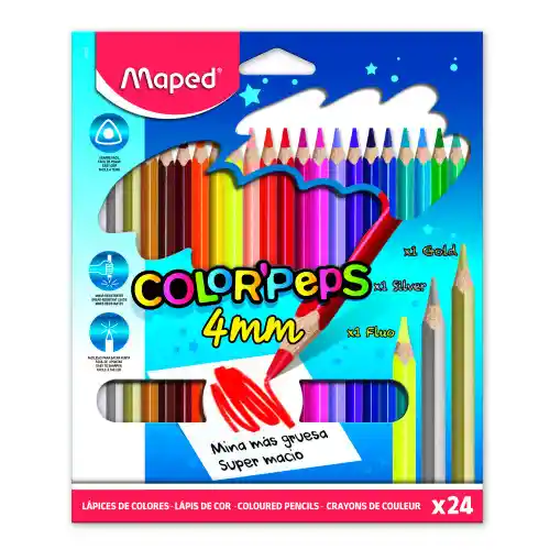 Colores Maped 4mm X24 Peps