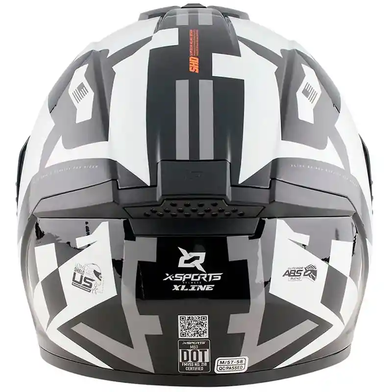 Casco X-sports M63 Geminis Black White Talla M