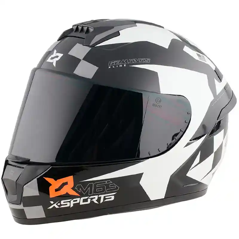 Casco X-sports M63 Geminis Black White Talla M