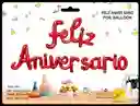 Set Feliz Aniversario Cursivo