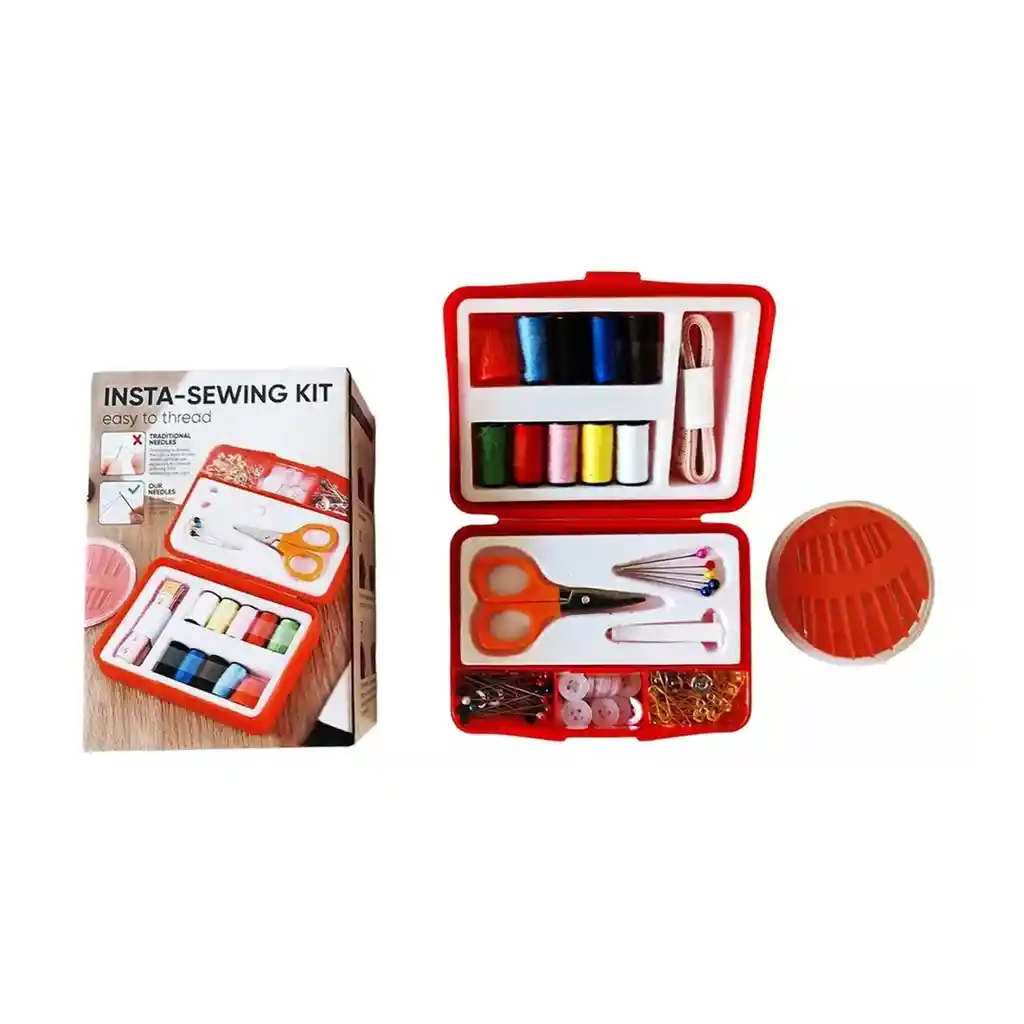 Kit De Costura Mini Viajero Con Estuche