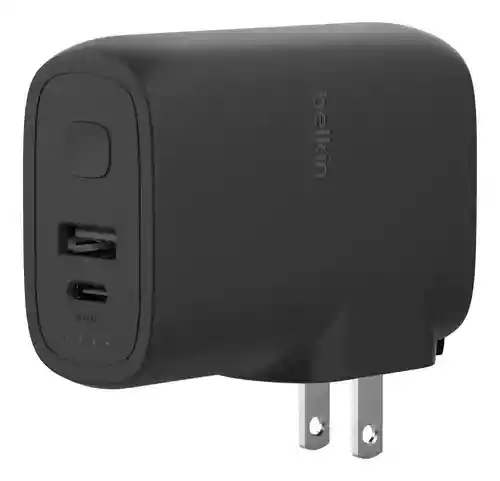 Cargador Carga Rapida Iphone + Powerbank 5k Usb-c Y Usb-a 25w