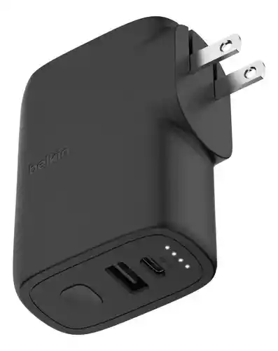 Cargador Carga Rapida Iphone + Powerbank 5k Usb-c Y Usb-a 25w