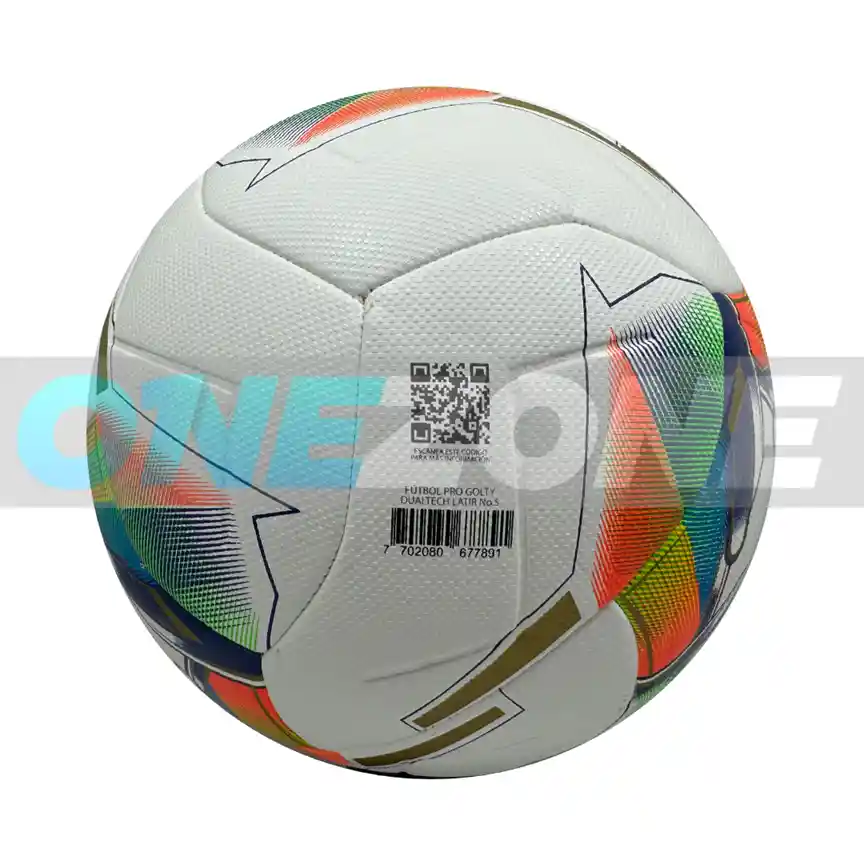 Balón De Fútbol #5 Pro Golty Latir Dualtech/ Blanco