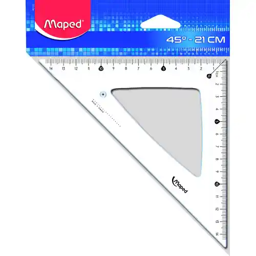 Escuadra Maped 45° 21cm