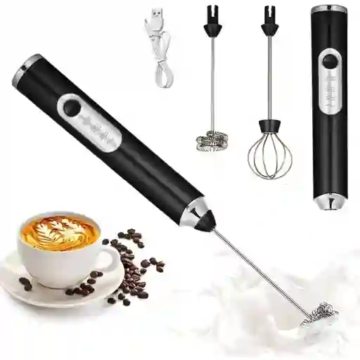 Mezclador Batidor Espumador Electrico Recargable Carga Usb
