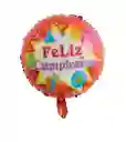 Globo Metalizado Feliz Cumpleaños Para Fiestas 18´´