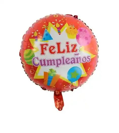 Globo Metalizado Feliz Cumpleaños Para Fiestas 18´´