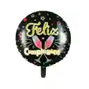 Globo Metalizado Feliz Cumpleaños Para Fiestas 18´´