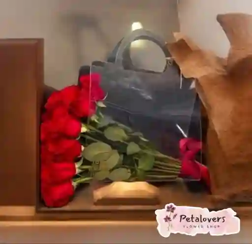 Flores Cartera De Rosas Rojas