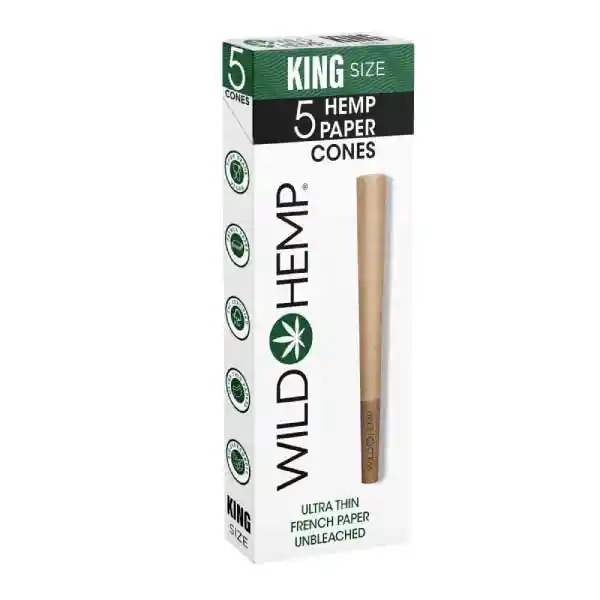 Wild Hemp - Conos - Hemp Kings Paper X 5 Unid