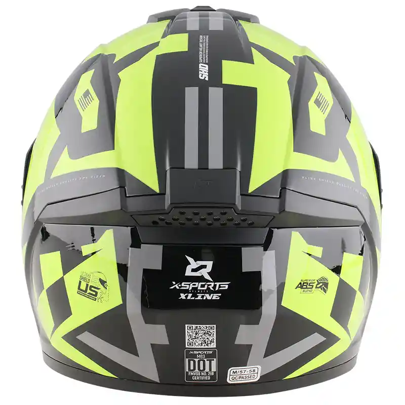 Casco X-sports M63 Geminis Black Fluor Talla M