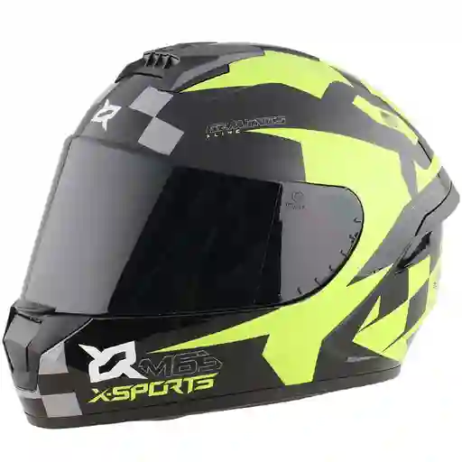 Casco X-sports M63 Geminis Black Fluor Talla M