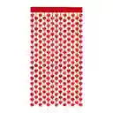 Cortina Decorativa Corazones Roja