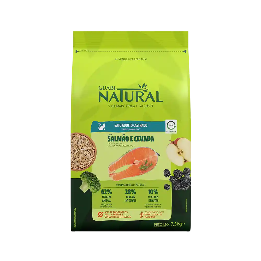 Guabi Natural Gato Castrado Salmon Y Cebada