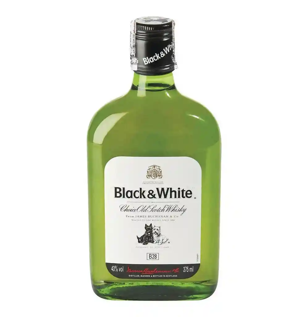 Whisky Black And White* 375 Ml