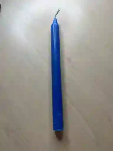 Vela Delgada Y Larga (19cm Y Colores)
