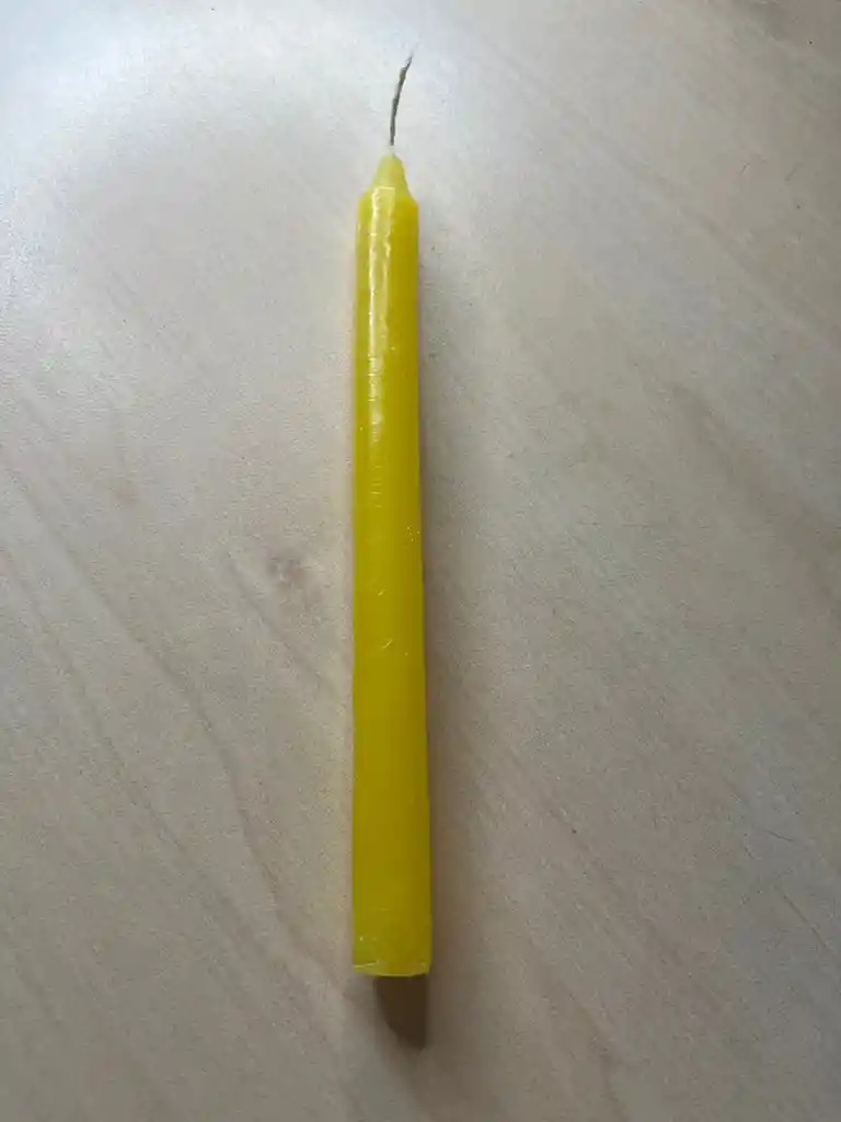 Vela Delgada Y Larga (19cm Y Colores)