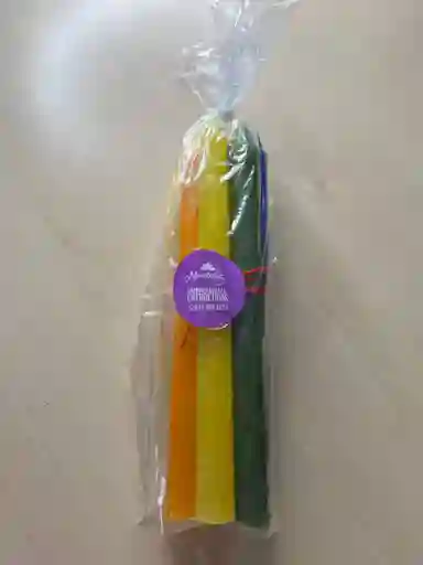 Paquete Velas 7 Colores (chakras O Arcangeles)