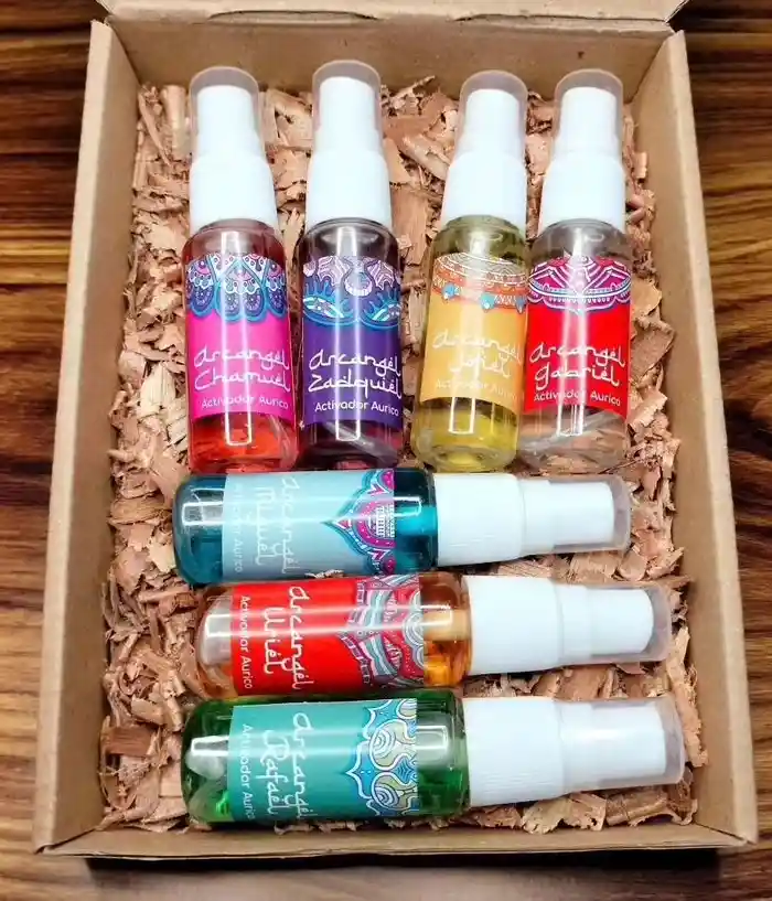 Kit De Activadores Auricos De Los 7 Arcangeles (20 Ml Cada Uno)