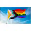 Bandera Lgbt Progress Intersexual 1mtrx1.5mt Orgullo Gay Grande Exterior