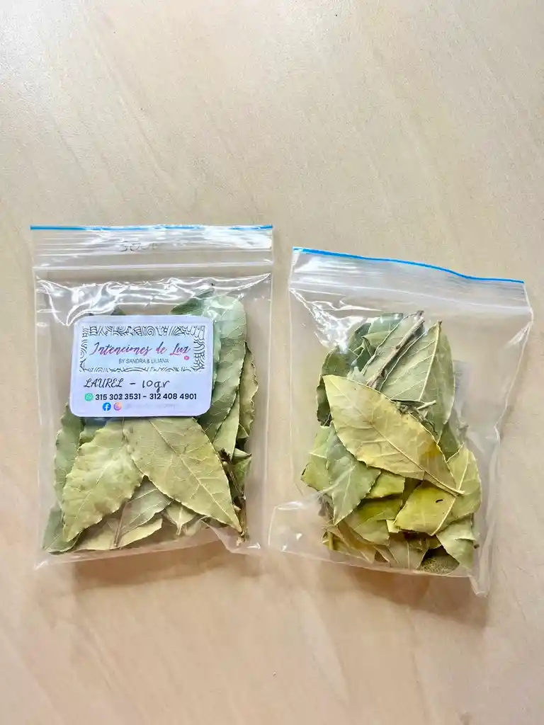 Laurel En Hoja Entera Energizado Para Curar La Energia Y Fortalecer Tus Peticiones (10 Gramos)