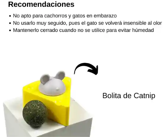 Juguete Bola De Catnip-diseño Queso Para Gatos