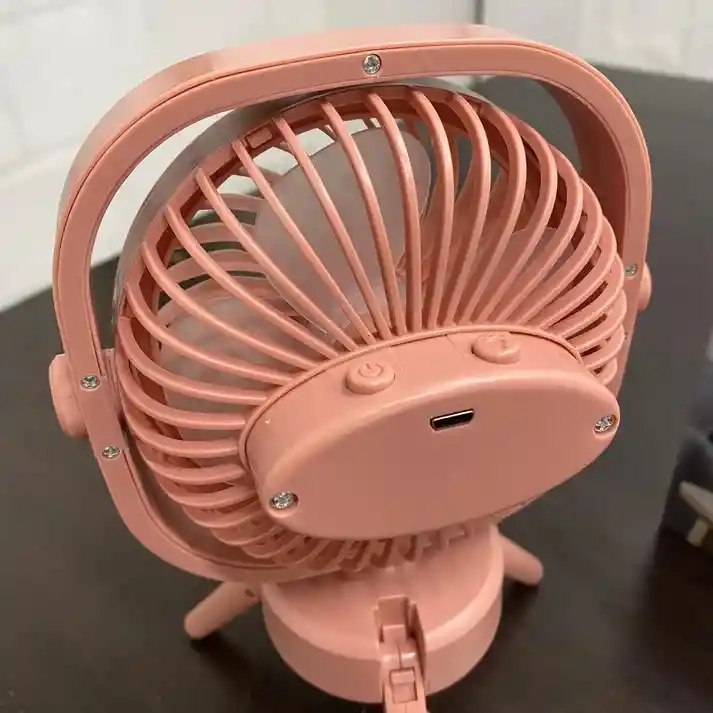 Mini Ventilador Recargable De Escritorio