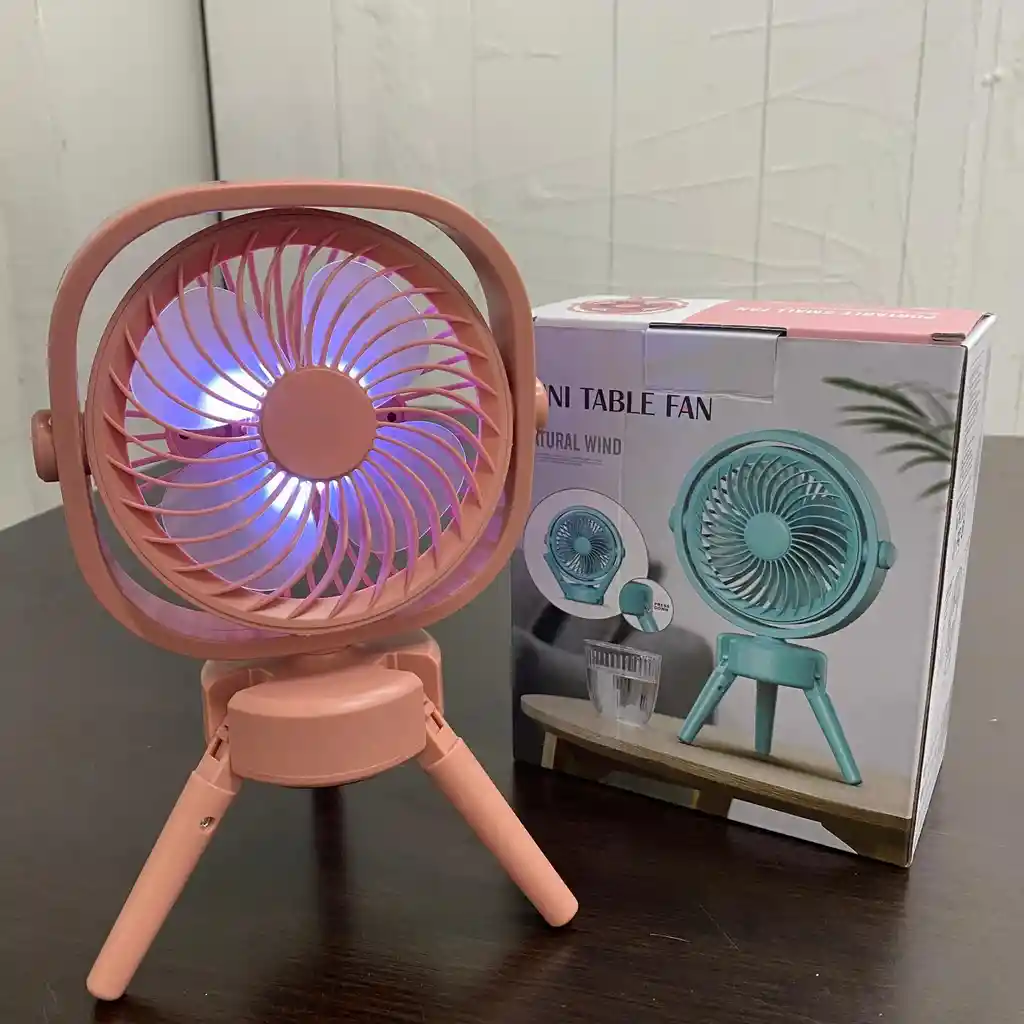 Mini Ventilador Recargable De Escritorio