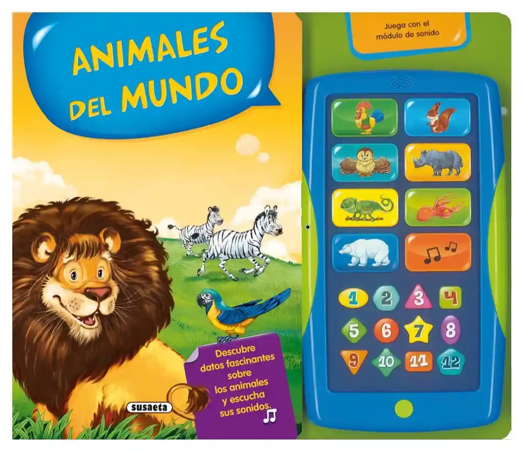 Libro Interactivo Animales Del Mundo Con Sonidos Niños