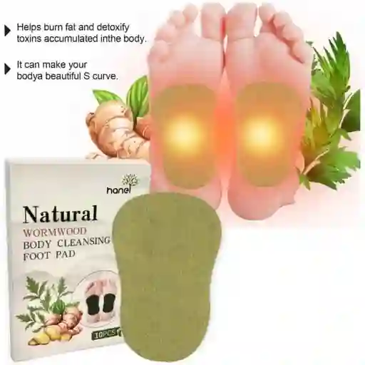 Almohadillas Limpiadoras Para Pies Con Ajenjo Natural X 10 Unidades