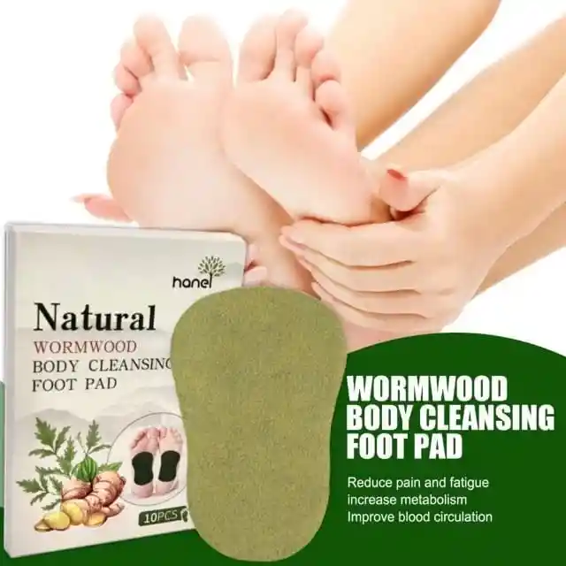 Almohadillas Limpiadoras Para Pies Con Ajenjo Natural X 10 Unidades