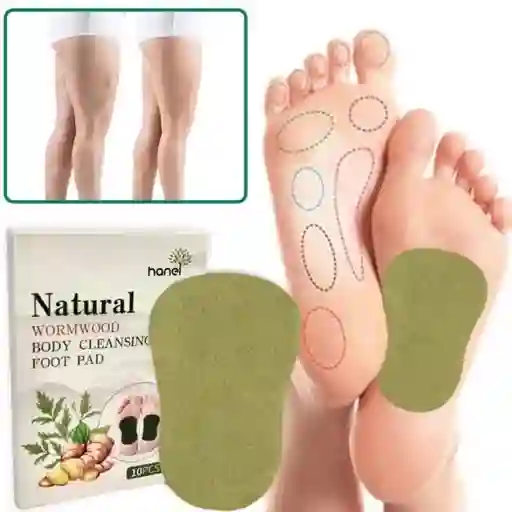 Almohadillas Limpiadoras Para Pies Con Ajenjo Natural X 10 Unidades