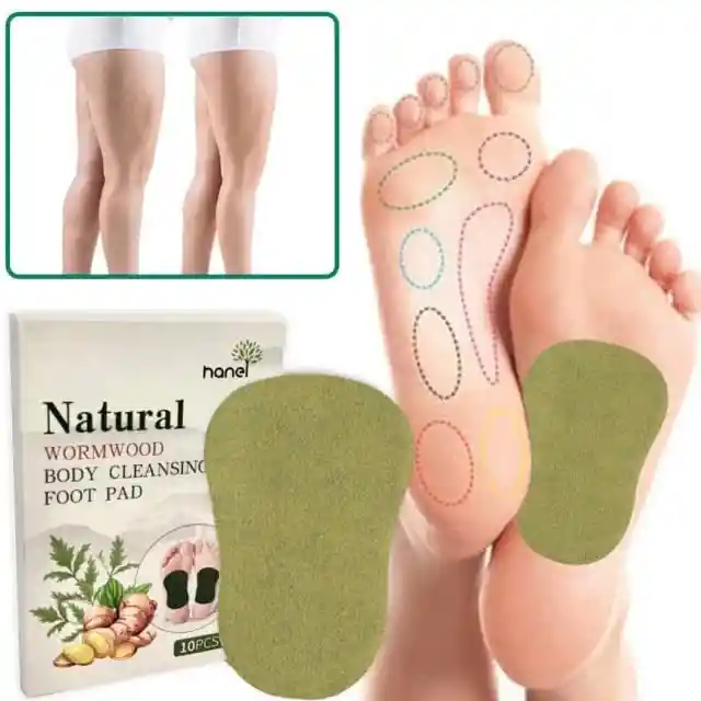 Almohadillas Limpiadoras Para Pies Con Ajenjo Natural X 10 Unidades
