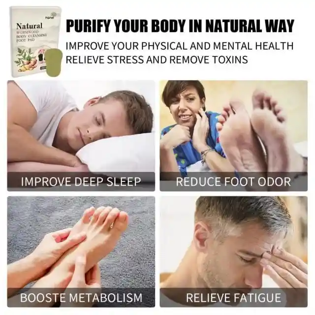 Almohadillas Limpiadoras Para Pies Con Ajenjo Natural X 10 Unidades