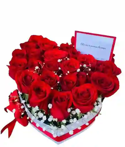 Arreglo Floral (regalo Para Mujer, Caja De Rosas, Arreglo De Rosas,buquet De Flores)