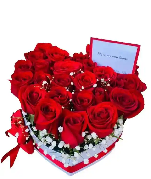 Arreglo Floral (regalo Para Mujer, Caja De Rosas, Arreglo De Rosas,buquet De Flores)