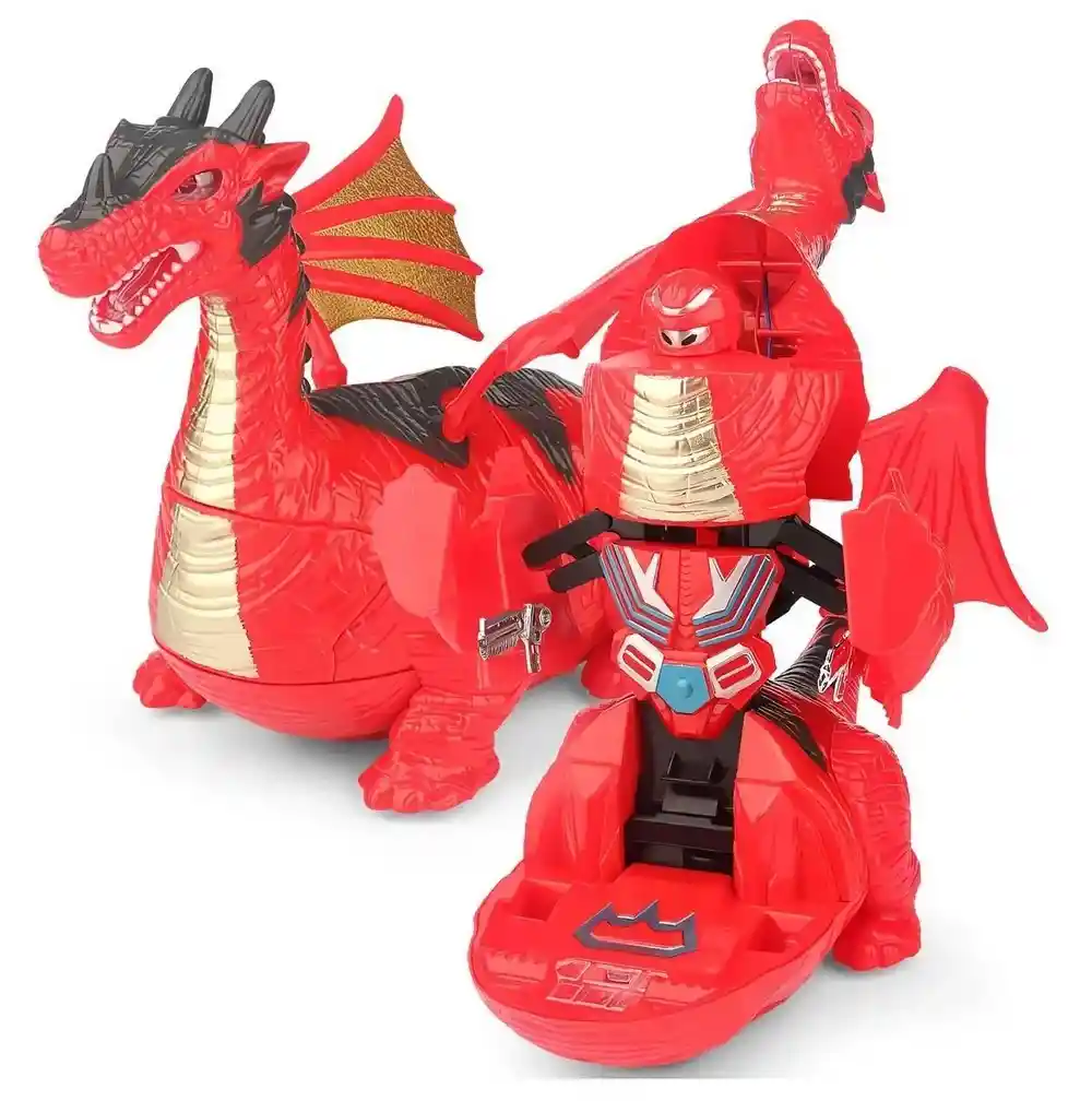 Robot Transformers Dragon Dinosaurio Robot Luces + Bateria