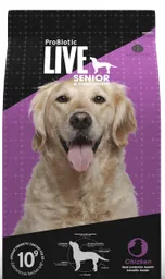 Probiotic Live Dog Senior Overw Sabor Pollo 3kg